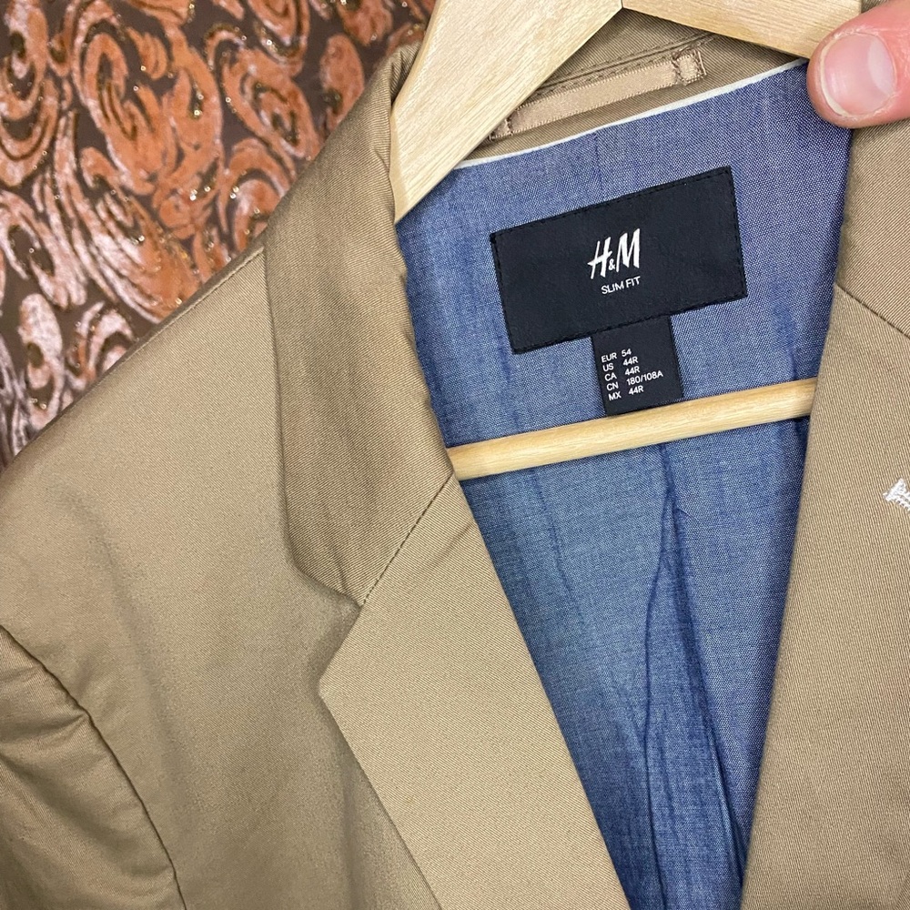 H&M Golden Lion Taupe Tan Blazer
